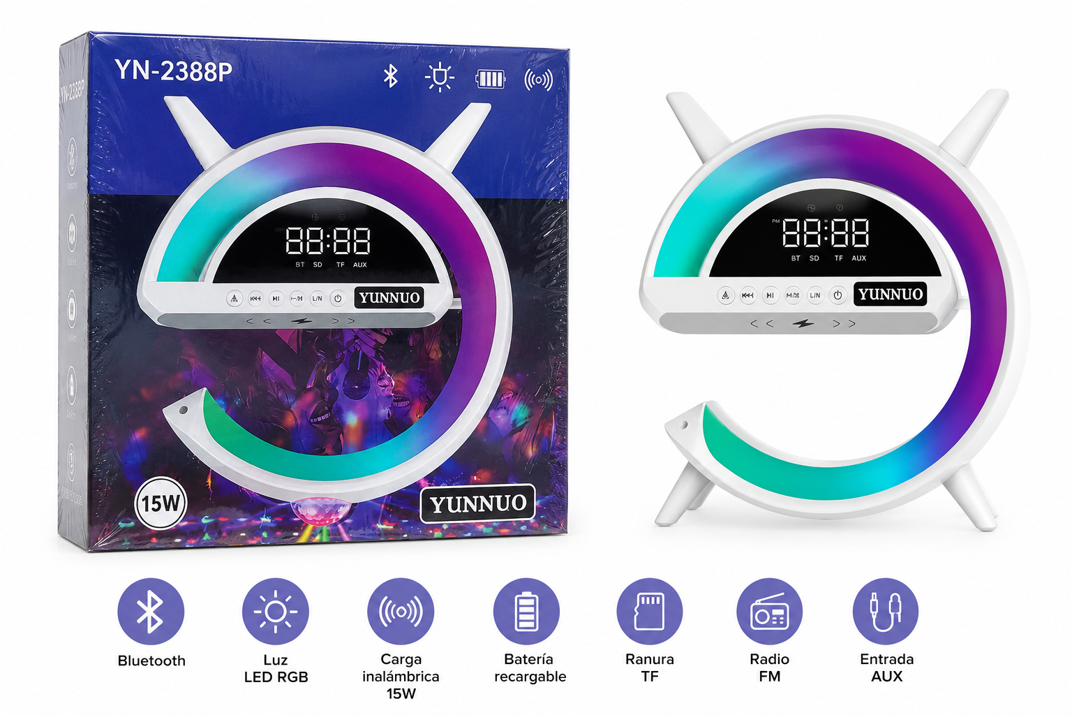 Parlante LED Inalámbrico BT-3401